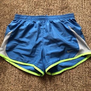 Blue Nike Dri-fit Athletic Shorts
